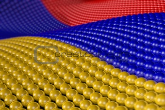 Wave of spheres in the colors of Armenia