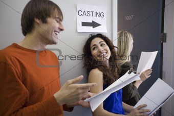 Three People at Casting Call