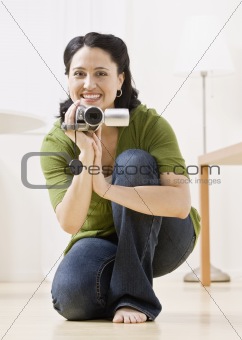 Woman with Video Camera