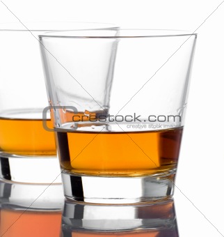 Two whiskey glasses