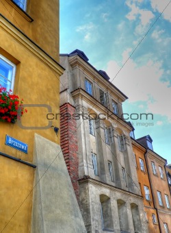 Old city street in Warsaw