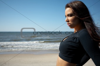 Beautiful Woman at seaside