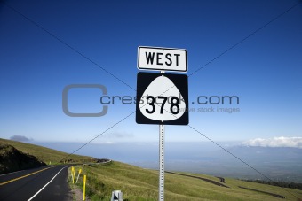 Highway 378, Haleakala National Park, Maui, Hawaii.