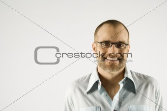 Portrait of Caucasian man.