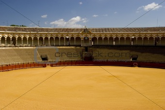 Famous bull ring in Seville, Plaza de Toros