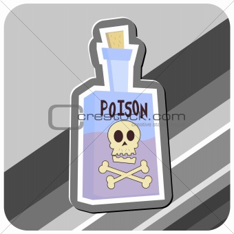 Bottle of Poison Illustration