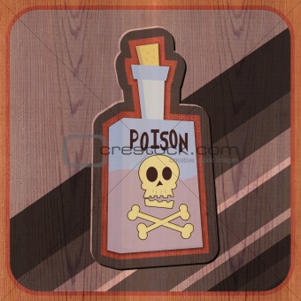 Bottle of Poison Illustration