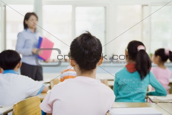 Classroom of Students Watching Teacher