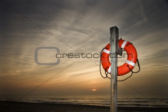 Life Saver on Beach