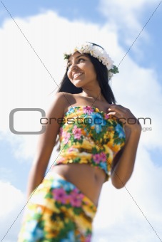 Attractive Young Hawaiian Woman 