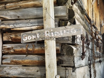 Sign and Old Stable