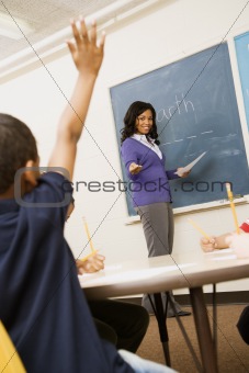 Teacher Calling on Student