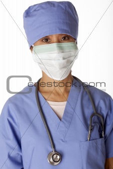 Medical Professional in Scrubs