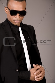 Portrait of young african business man in formal clothing