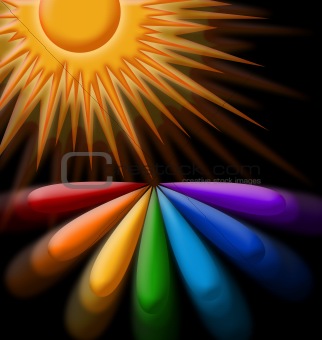 illustration of  rainbow