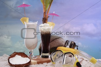 Beach cocktails