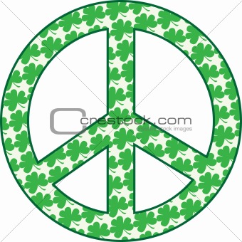 Shamrock Peace Sign
