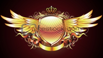 heraldic golden shield