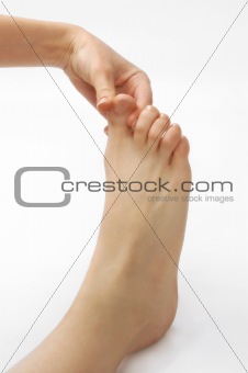 reflexotherapy foot massage