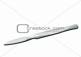 Realistic scalpel isolated on a white background
