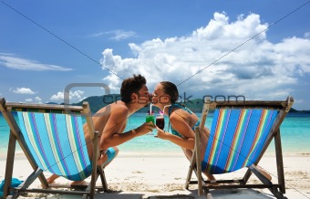 Couple on a beach