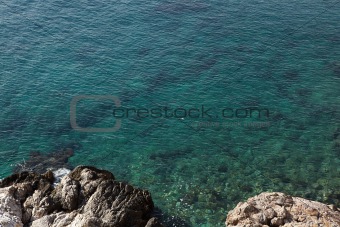 Clear sea water