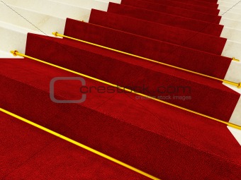 carpet on marble stait