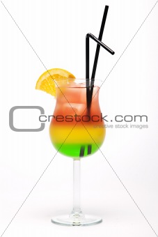 Colourful Tropical Cocktail