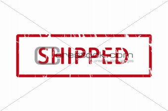Shipped rubber stamp
