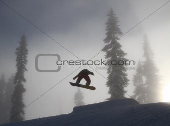 Snowboard silhouet 2