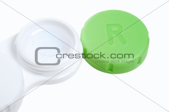 Open contact lens case