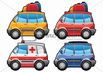 minivan, ambulance car