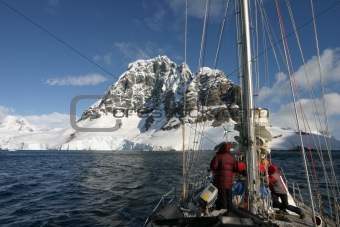 Sailing in Antarctica