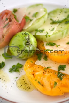 Sliced Heirloom Tomato Salad