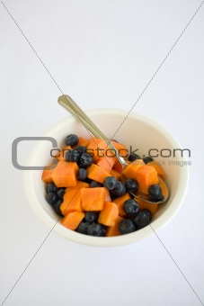 Papaya Blueberries
