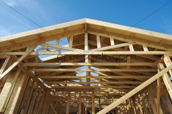 Abstract Home Construction Framing