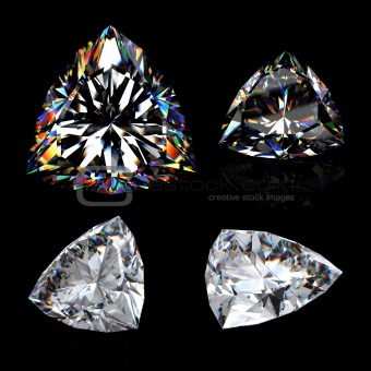3d brilliant cut diamond