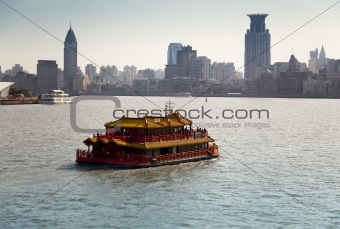 Touristic cruise in Shanghai, China