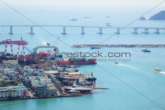 Harbor/ Cargo / Aerial View / Asia 