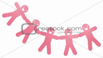 Paper people cut outs