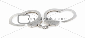 steel metallic handcuffs