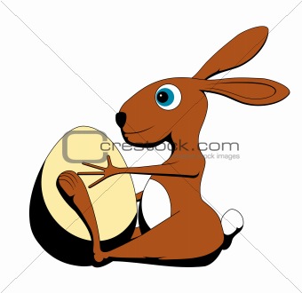 Rabbit with Egg
