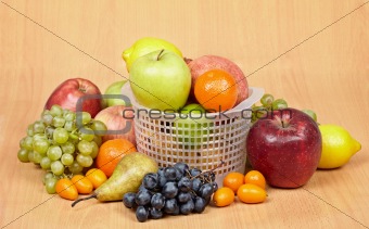 Arrangement of variety of different fruits