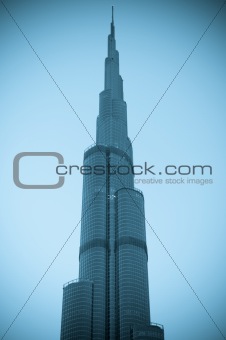 Burj Khalifa Dubai the tallest building in the world. Dubai city, UAE