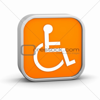 Orange Accessibility Sign