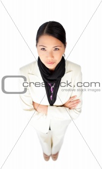 Young Asian businesswoman with folded arms 