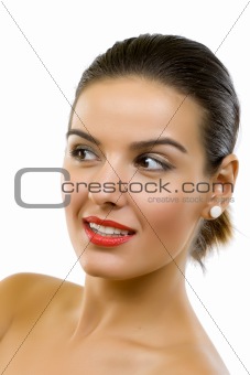  happy young woman smiling 