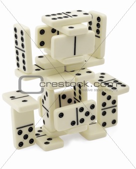 Abstract figure of dominoes