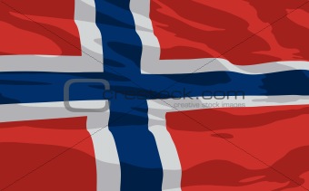 Vector flag of Norway