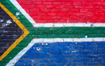 South African flag wall